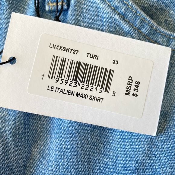 Frame Denim Le Italiene Denim MidMaxi Skirt - Picture 5 of 16